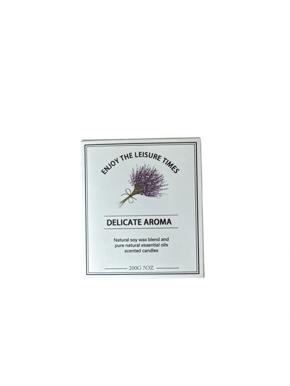 Lavender Scented Candle Natural Soy Wax Blend Essential Oils 7oz 200g New